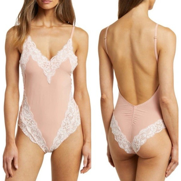 WE ARE HAH Tops - HAH Back Off Bodysuit Copper Rose NWT Coquette Sexy Romantic